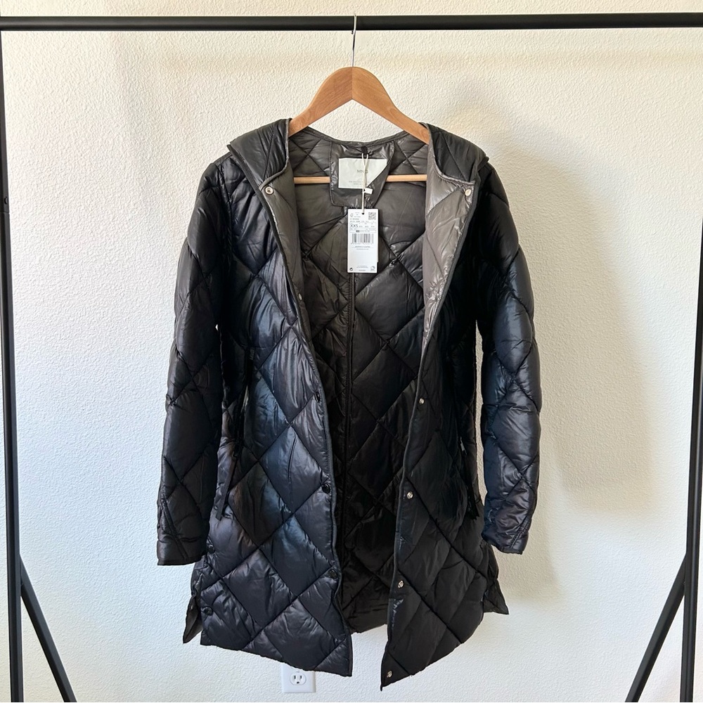 NWT Mango Hooded Quilted Coat - Picture 5 of 10